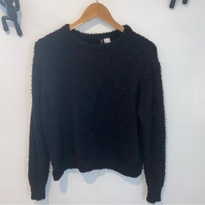 Fuzzy Drop Shoulder Sweater